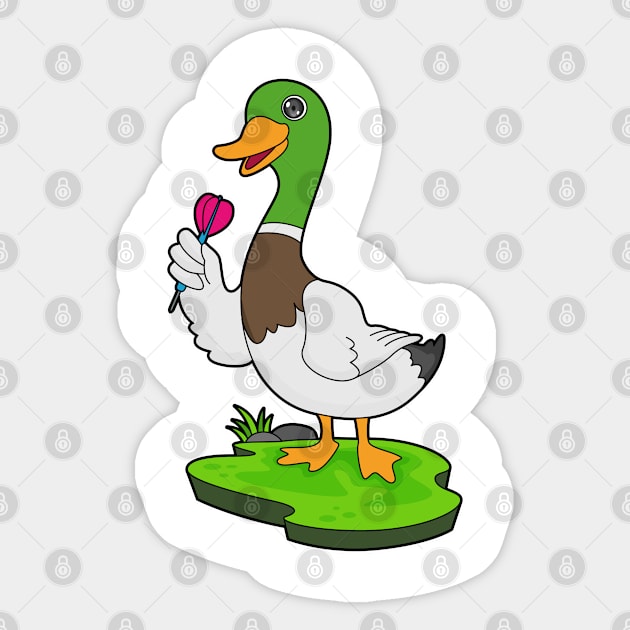 Duck Darts Dart Sticker by Markus Schnabel